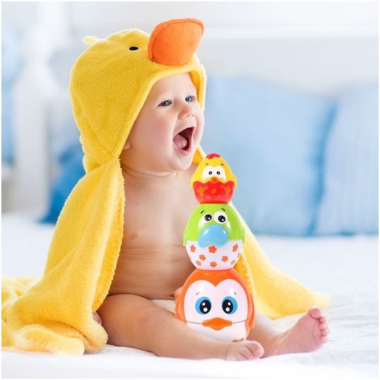 Interaktivní naučná pyramida Egg Stacking