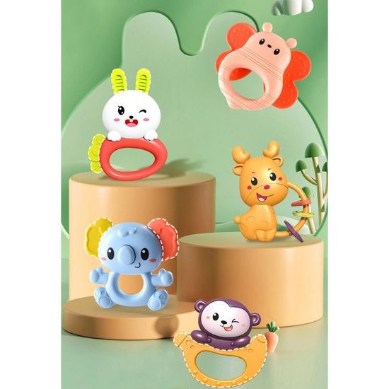 Kolotoč nad postýlku s melodiemi, projektorem a dálkovým ovládáním Veverka