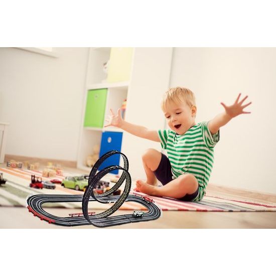 Dětská závodní autodráha na baterie Racing Track 388 cm