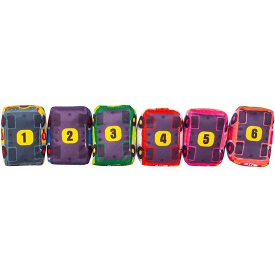 Haunger měkká autíčka s podložkou Cars in Town - 6 kusů