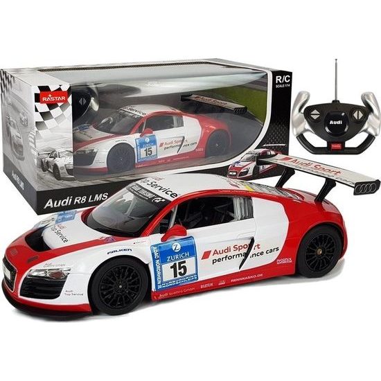 Auto na dálkové ovládání Audi R8 LMS Rastar červenobílé