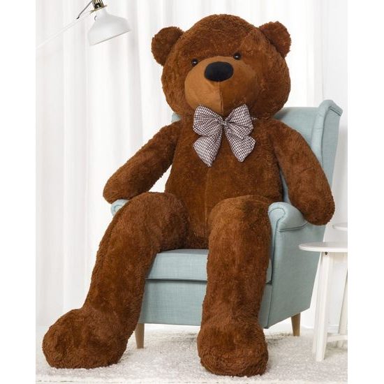 Plyšový medvěd Kvído 220 cm XXL hnědý
