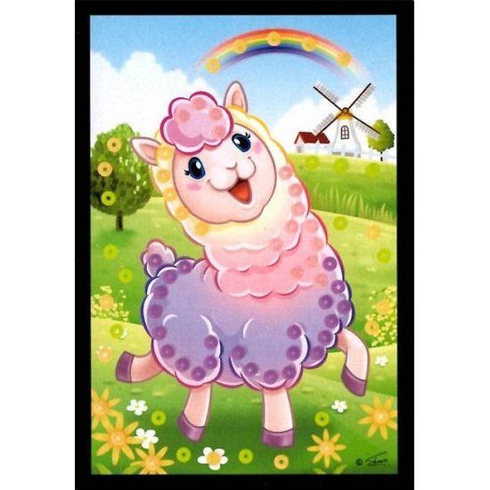 Flitrový mini obrázek lama - mix 4 druhy