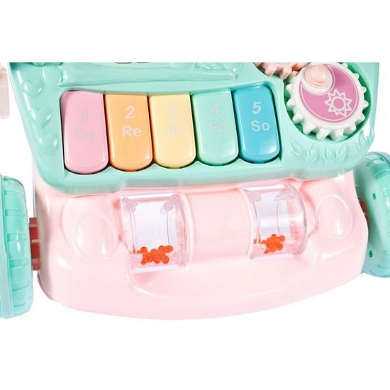 ROZBALENO Interaktivní chodítko s hracím panelem 2v1 Bunny Stroller