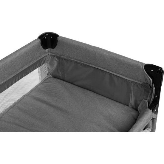 Dětská cestovní postýlka CARETERO ESTI se stahovací bočnicí graphíte