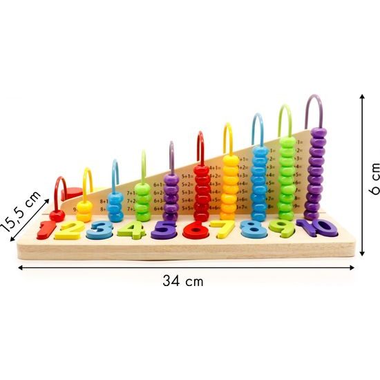 Ecotoys dřevěná edukační hračka Počítadlo