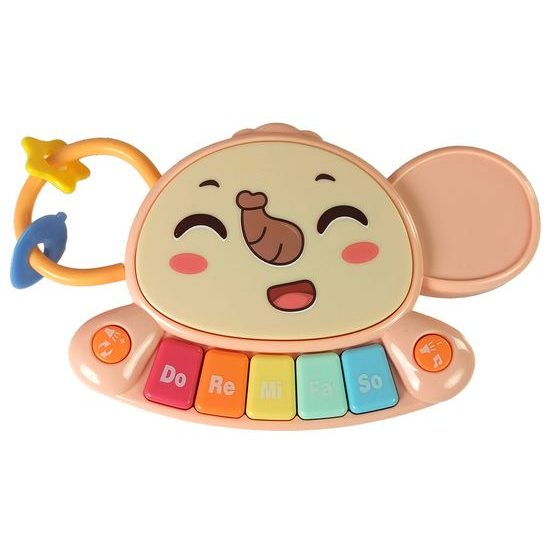 Interaktivní chodítko s hracím stolečkem Music Stroller 2v1 růžové