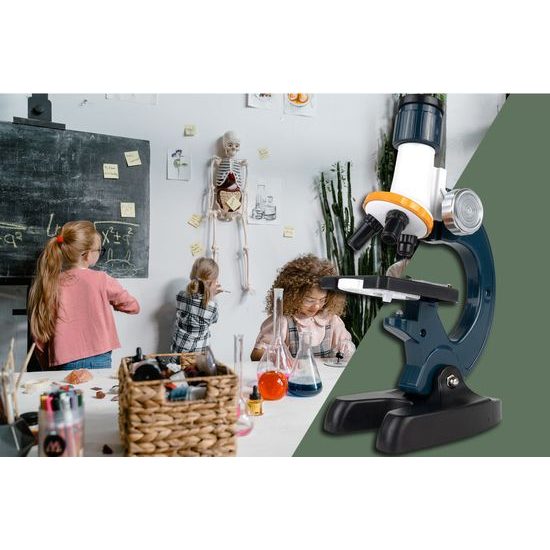 Dětský mikroskop na baterie s propojením na telefon Optic Microscope