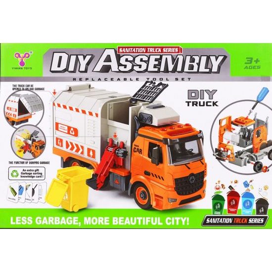 Šroubovací popelářské auto s kontejnery Garbage Truck