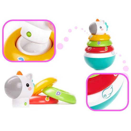 Huile Toys edukační jednorožec pro nejmenší Roly Poly Unicorn