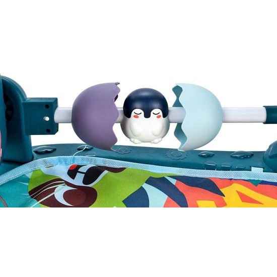 Hrací deka s piankem Tygřík - modrá