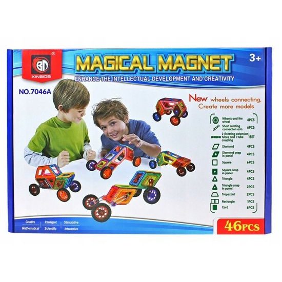 Doris magnetická stavebnice Magical Magnet 46 dílů