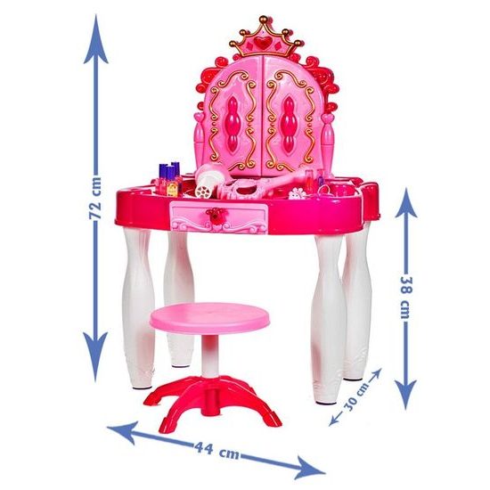 POŠKOZENÝ OBAL Doris dětský toaletní stoleček Kouzelné zrcadlo