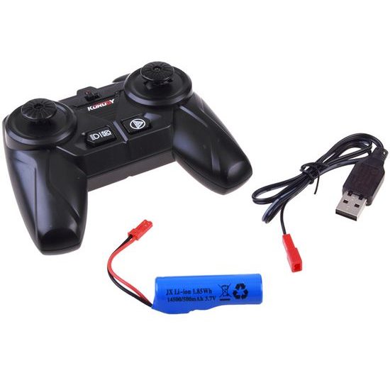 Traktor na dálkové ovládání se zelenou vlečkou Farm Machine 1:24