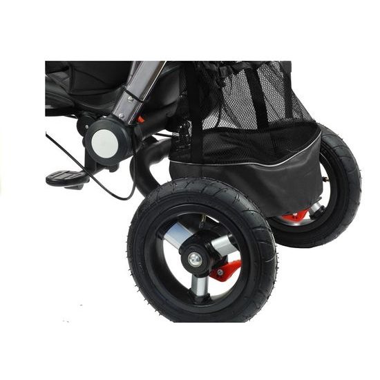 ROZBALENO Majlo Toys oboustranná tříkolka s nafukovacími koly PRO700 černá