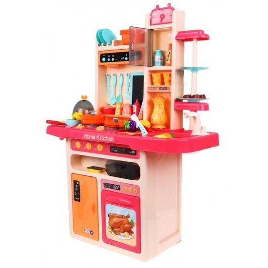 Doris dětská kuchyňka XXL se zvuky a tekoucí vodou - růžová
