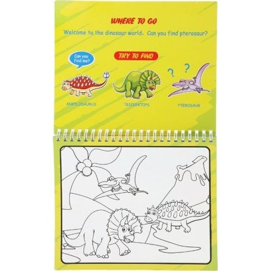 Kouzelné malování vodou - dinosauři s magickou tužkou