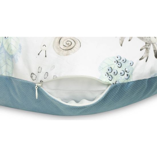 Kojící polštář ve tvaru U velvet - lesní zvířátka