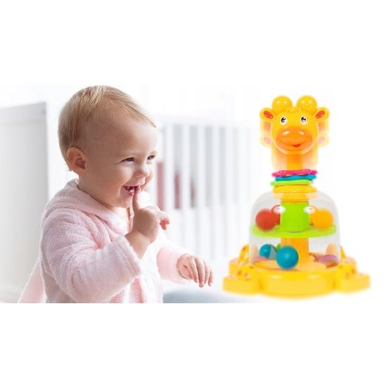 Rotující hračka pro nejmenší Giraffe Spinner