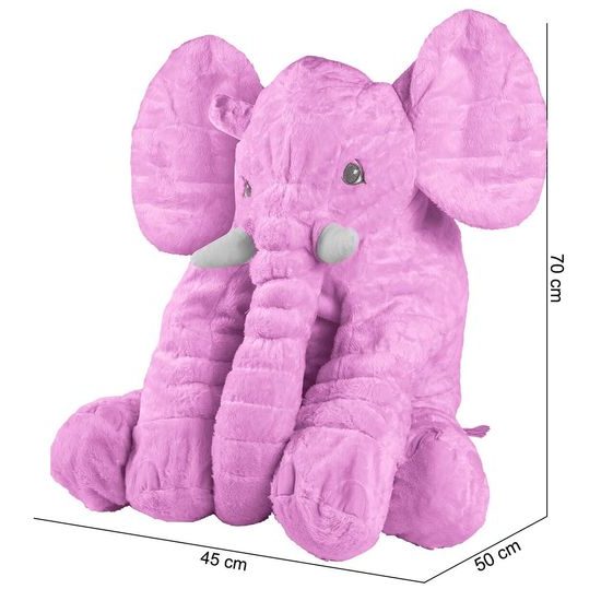 Doris plyšový slon Belly 70 cm fialový