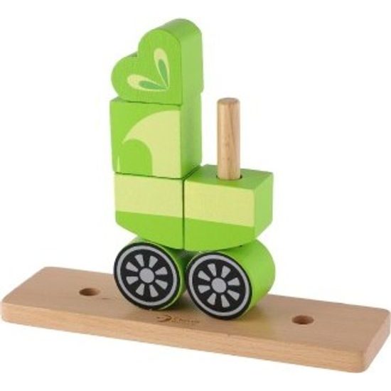 Dřevěná skládanka Žába 17ks