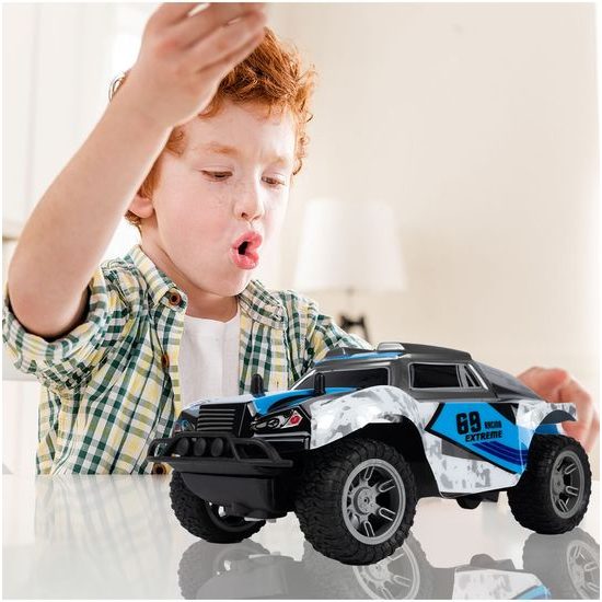 Terénní auto na dálkové ovládání Mountain Champion 1:18 modro-zelené