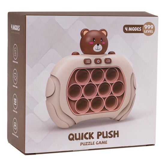 Senzoricka hra Pop It na baterie hnědá