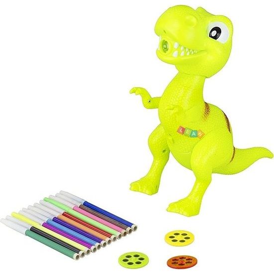 Projektor k malování ve tvaru dinosaura - zelený