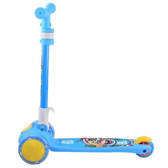 Dětská koloběžka Crazy Scooter se svítícími koly - modrá