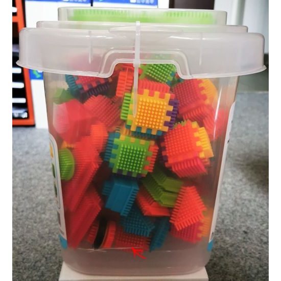 LEHKÉ POŠKOZENÍ barevná konstrukční stavebnice Hedgehog Blocks 200 ks