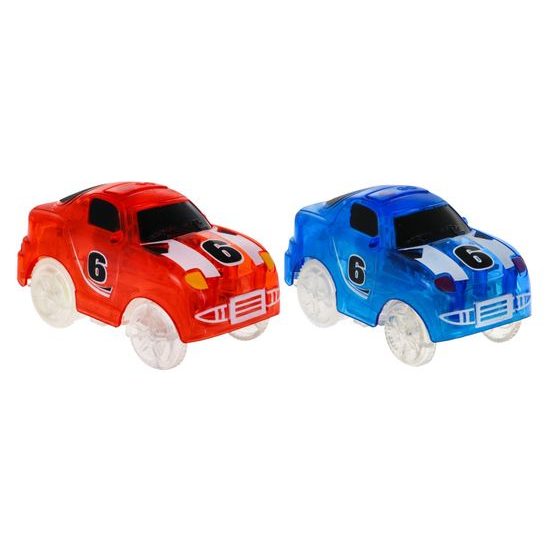 Svítící autodráha se 2 autíčky na baterie 166 dílků Twister Tracks