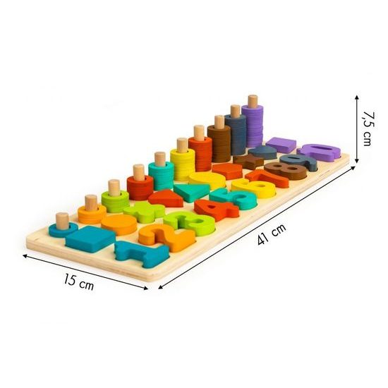 Ecotoys dřevěné edukační počítadlo Wooden Sorter