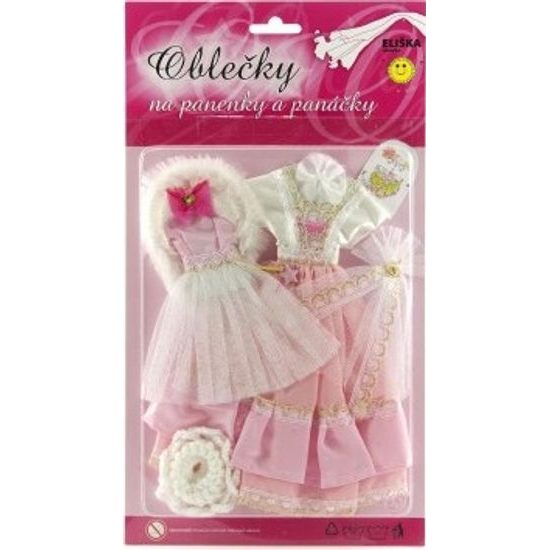 Oblečky na panenky 2ks s doplňky - mix barev