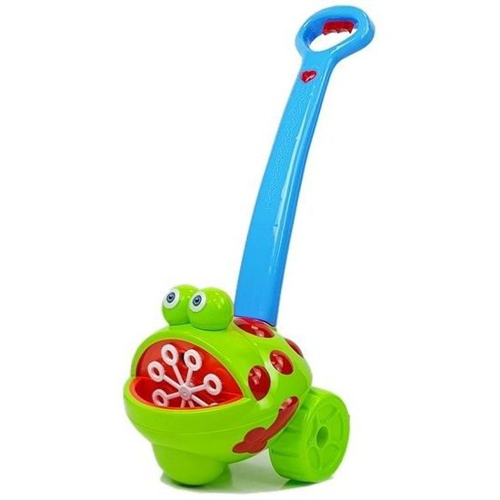 Dětský bublinkovač s melodiemi a kolečky Happy Frog modrý