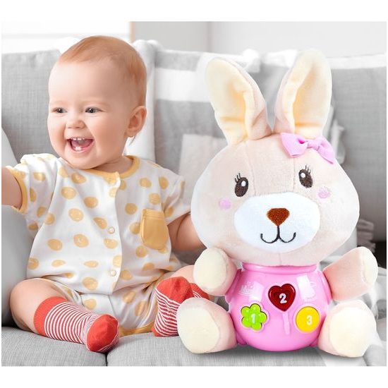 Interaktivní plyšový králíček na baterie Magic Rabbit