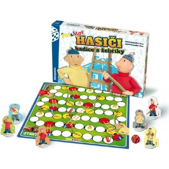 Hasiči hadice a žebříky Pat a Mat - společenská hra