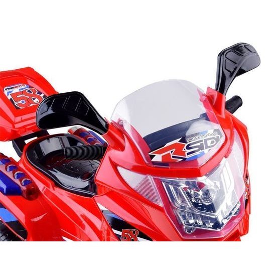 Dětská elektrická tříkolka Speed Star červená