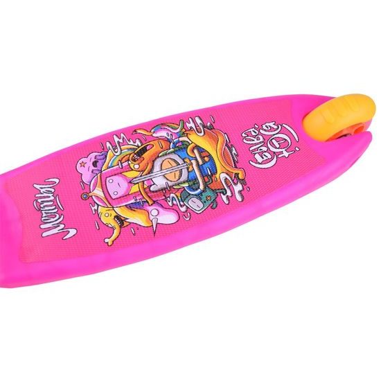 Dětská koloběžka Crazy Scooter se svítícími koly - růžová