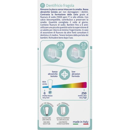 CHICCO Pasta zubní Jahoda s fluorem 50ml, 1-5r