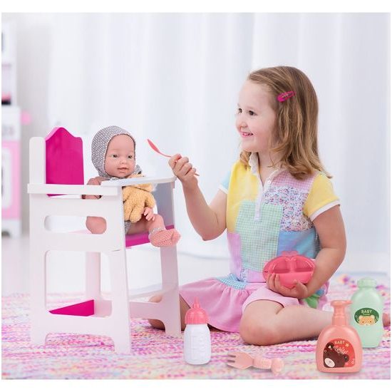 Dětská panenka s příslušenstvím a medvídkem My Baby 36 cm