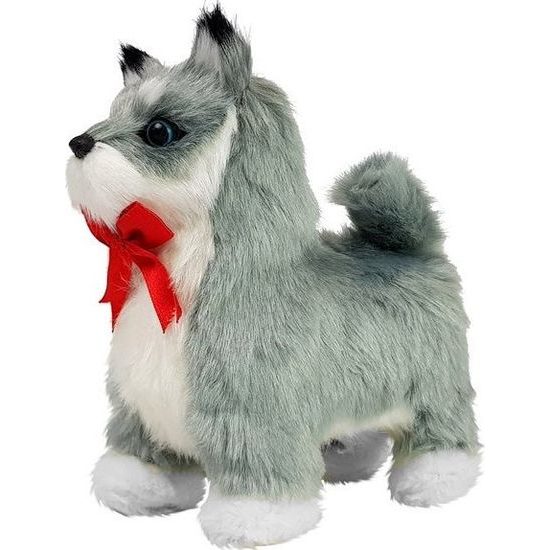 Interaktivní pejsek Husky šedý