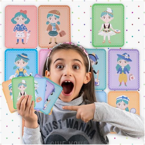 Magnetická ukládačka oblečení pro modelku Fashion Girl