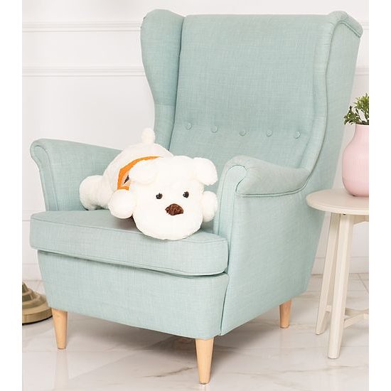 Plyšový pejsek Rek 70 cm - bílý