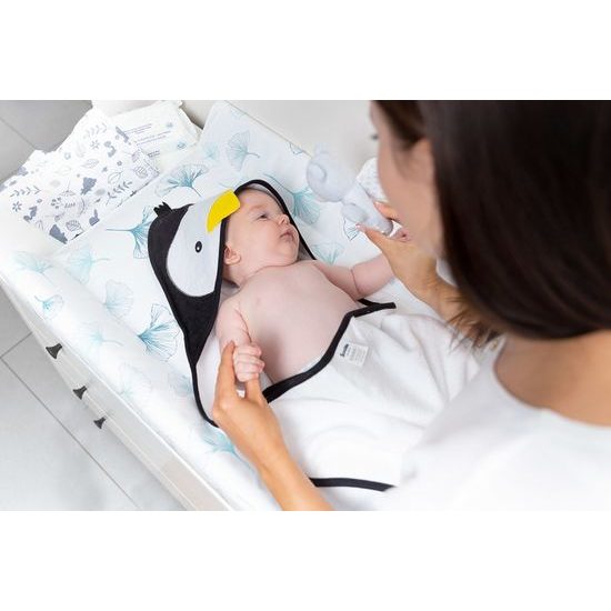 Dětská osuška Sensillo Water Friends 100x100 cm grey bear