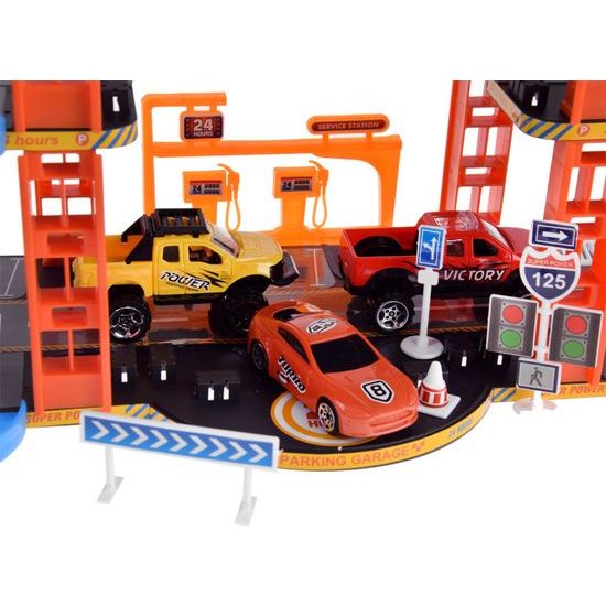 Patrové parkoviště, výtah pro auta s autíčky