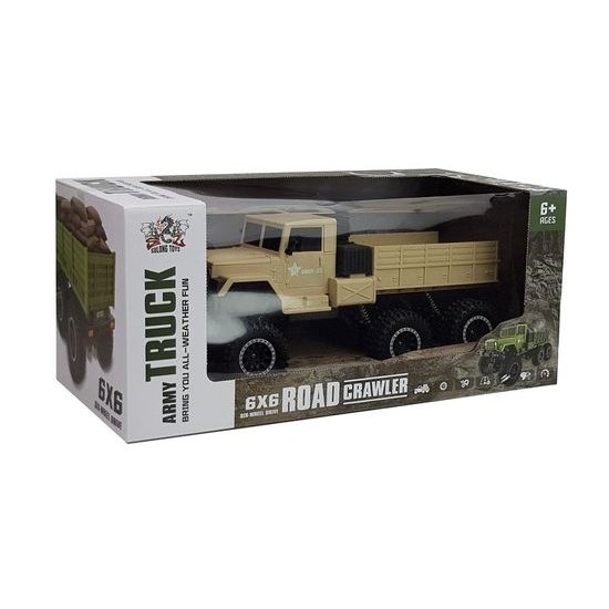 Nákladní auto 6x6 na dálkové ovládání Army Truck hnědé 1:12