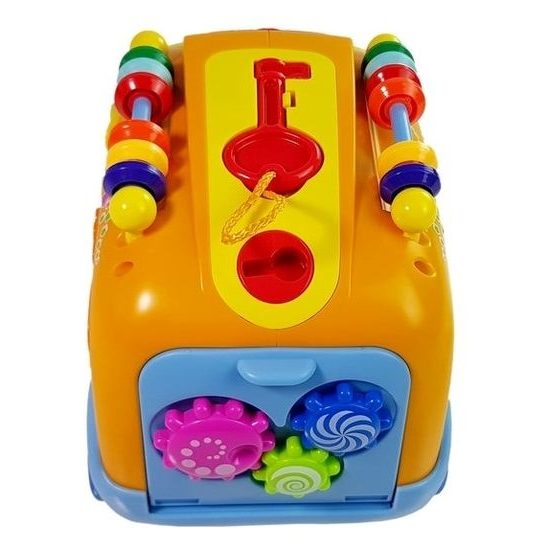 Huile Toys interaktivní autíčko pro nejmenší se zvuky Shape Sorting Bus