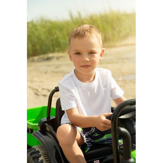 Elektrický traktor Hector červený