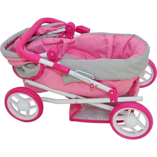 Hluboký kočárek pro panenky MILLY MALLY Alice Prestige Pink