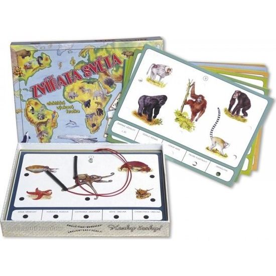 Zvířata světa společenská hra na baterie